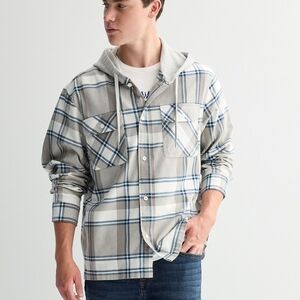 Trinity Coast's Men's Hooded Flannel Shirt Jacket